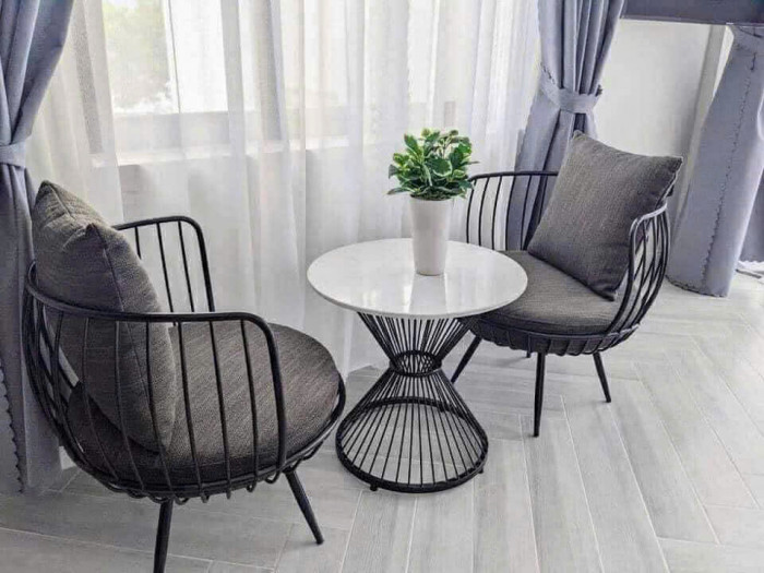 Bàn ghế cafe giả mây Bạc Liêu