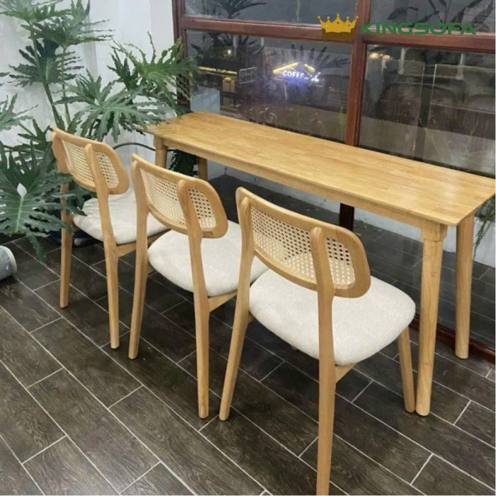 bộ bàn ghế gỗ cafe giá rẻ