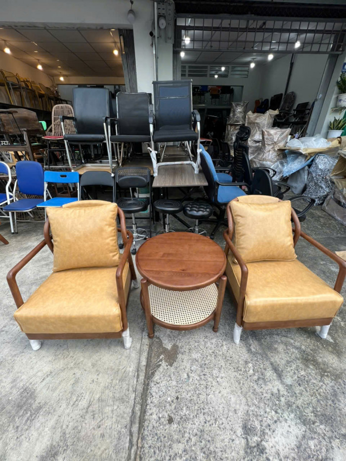 bộ bàn ghế gỗ cafe giá rẻ