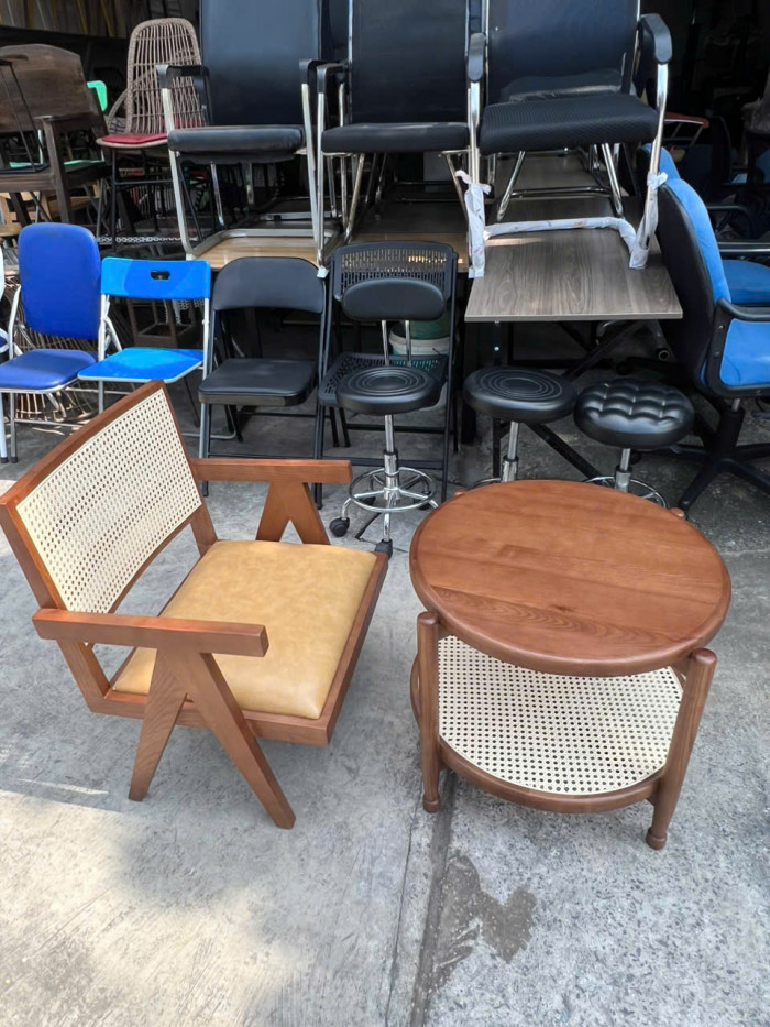 bộ bàn ghế gỗ cafe giá rẻ