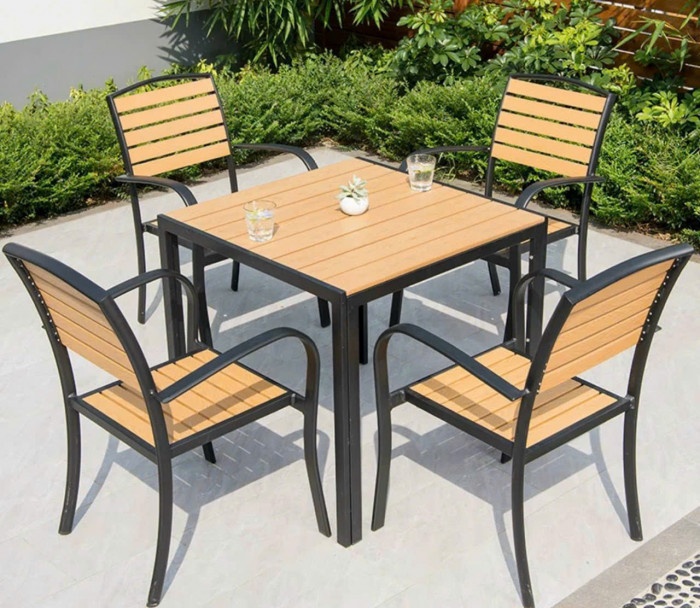 bộ bàn ghế sắt cafe ngoài trời