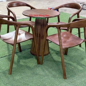 Bộ bàn ghế cafe gỗ ash